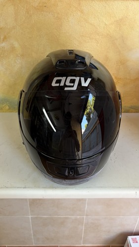 Casco moto modulare agv - agv, targa