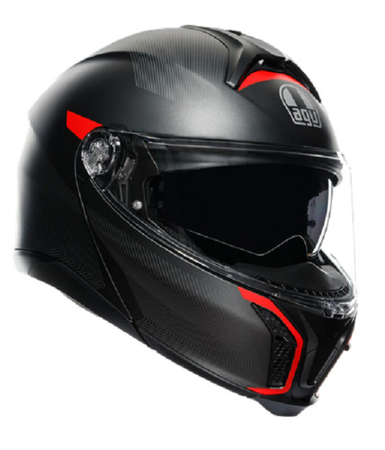 Casco modulare fibra moto agv - fibra,
